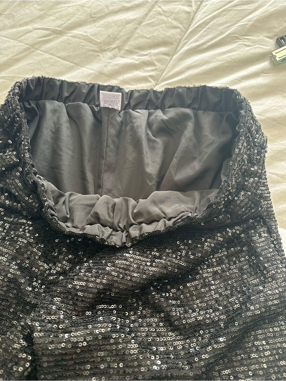 Sequin Jogger Style Black Pants size XL - Picture 7 of 17